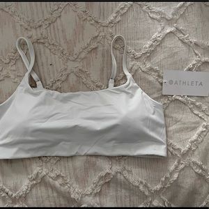 Athleta White bathing suit top!